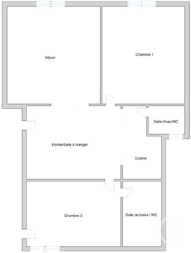 Appartement F3 à vendre - 3 pièces - 60,51 m2 - Paris - 75015 - ILE-DE-FRANCE