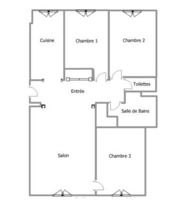 Appartement F4 à vendre - 4 pièces - 69,09 m2 - Paris - 75015 - ILE-DE-FRANCE